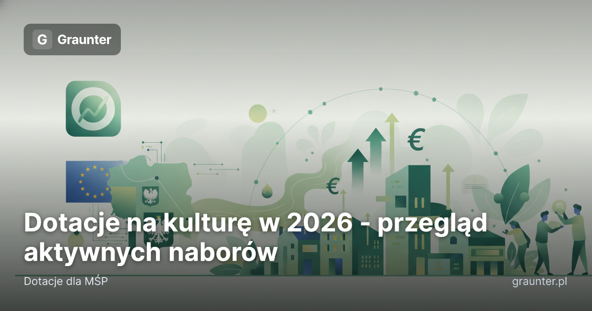 Okładka artykułu: Dotacje na kulturę w 2026 - przegląd aktywnych naborów