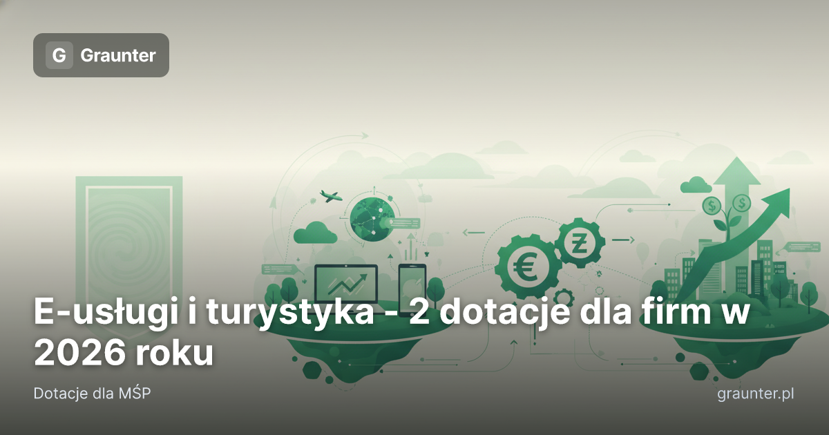 Okładka artykułu: E-usługi i turystyka - 2 dotacje dla firm w 2026 roku