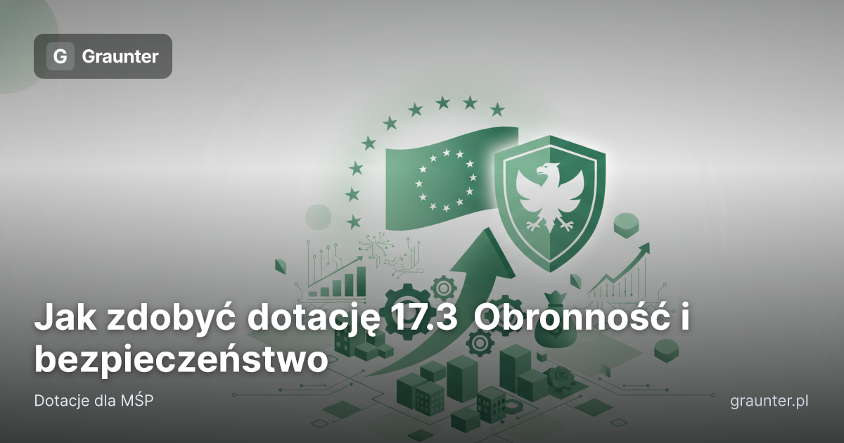 Okładka artykułu: Jak zdobyć dotację 17.3 Obronność i bezpieczeństwo
