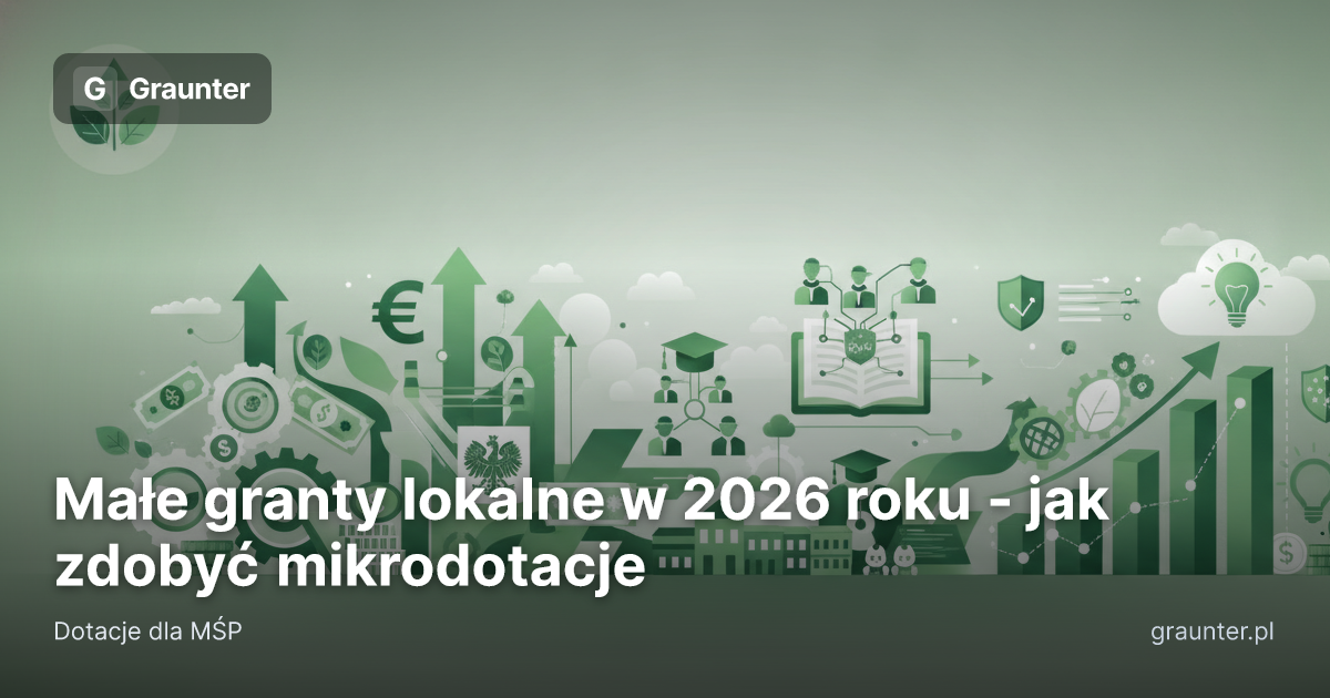 Okładka artykułu: Małe granty lokalne w 2026 roku - jak zdobyć mikrodotacje
