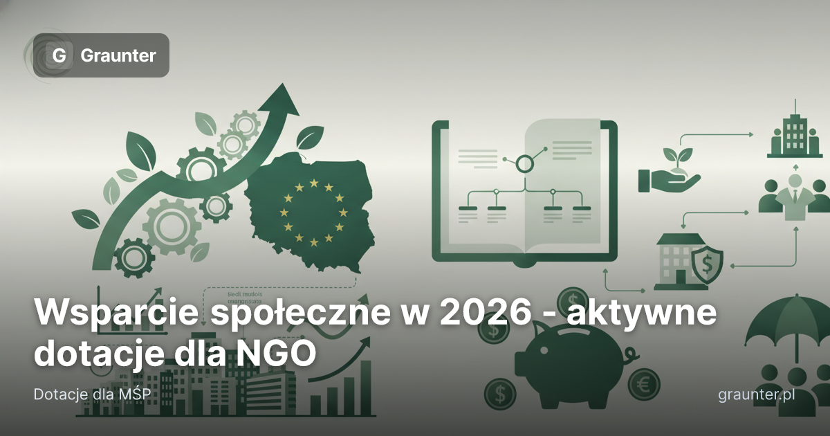 Okładka artykułu: Wsparcie społeczne w 2026 - aktywne dotacje dla NGO
