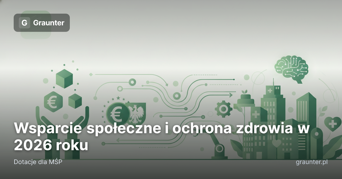 Logo GrantsFinder na okładce artykułu Wsparcie społeczne i ochrona zdrowia w 2026 roku