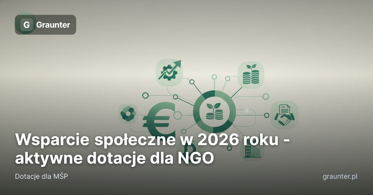 Okładka artykułu: Wsparcie społeczne w 2026 roku - aktywne dotacje dla NGO